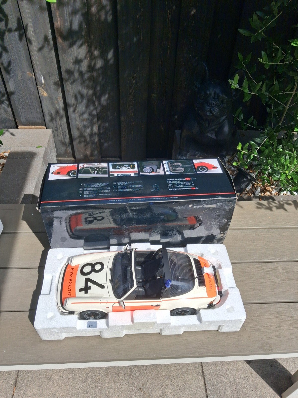 RijksPolitie Porsche Alex84 1:12 COLLECTORS ITEM, Ophalen, Zo goed als nieuw, 1:9 t/m 1:12, Auto