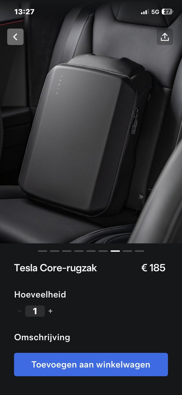 Tesla Core-rugzak, Ophalen, Nieuw, Overige merken