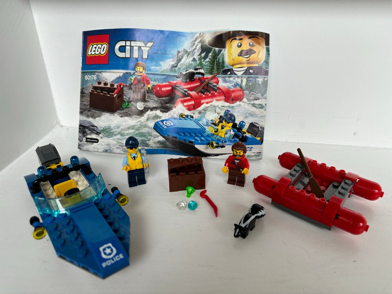LEGO City 60176 Wildwater Ontsnapping - Compleet met boekje, City, Lego, Ophalen of Verzenden, Zo goed als nieuw