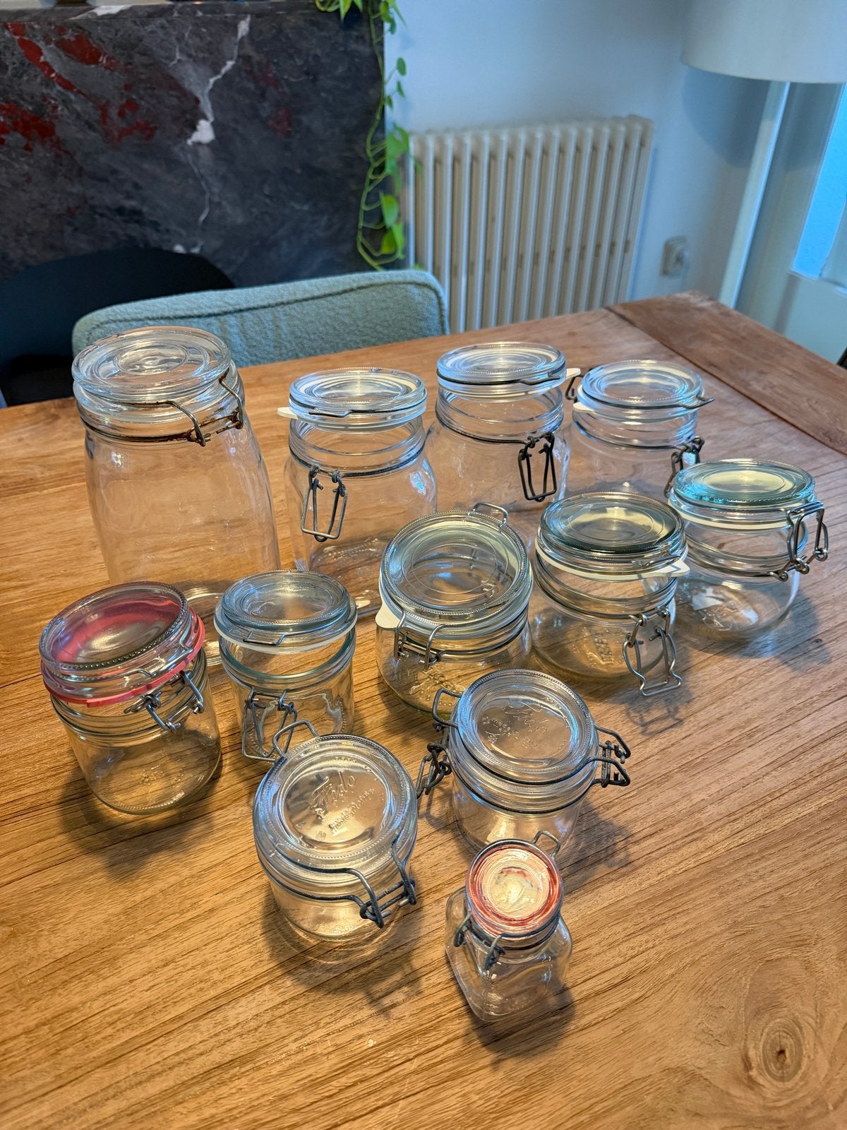 Assortiment glazen voorraadpotten - IKEA, Dille & Kamille, Ophalen, Glas, IKEA, Zo goed als nieuw