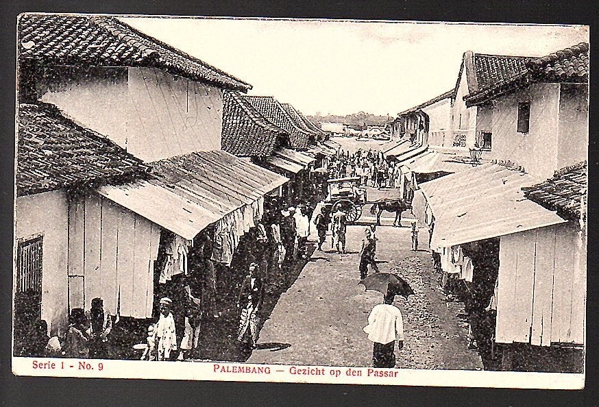 Ned Indië  1910 Passar Palembang ‘Francken’s Cacao, Ophalen of Verzenden, Voor 1920, Frankrijk