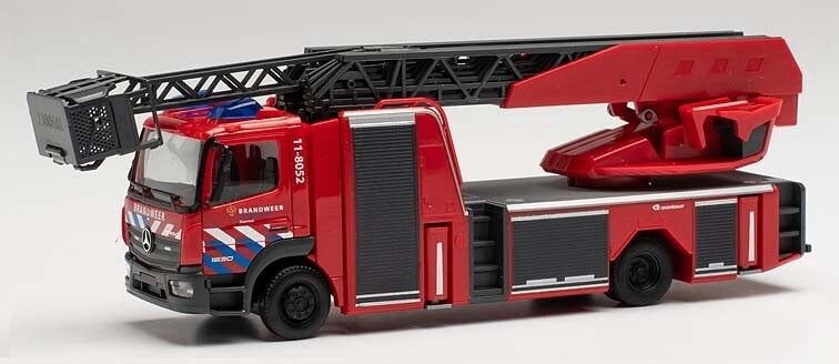 Mercedes Benz Atego Dreh. Rosenbauer Brandweer Zaanstad 8052, Nieuw, Ophalen of Verzenden, Bus of Vrachtwagen, Herpa