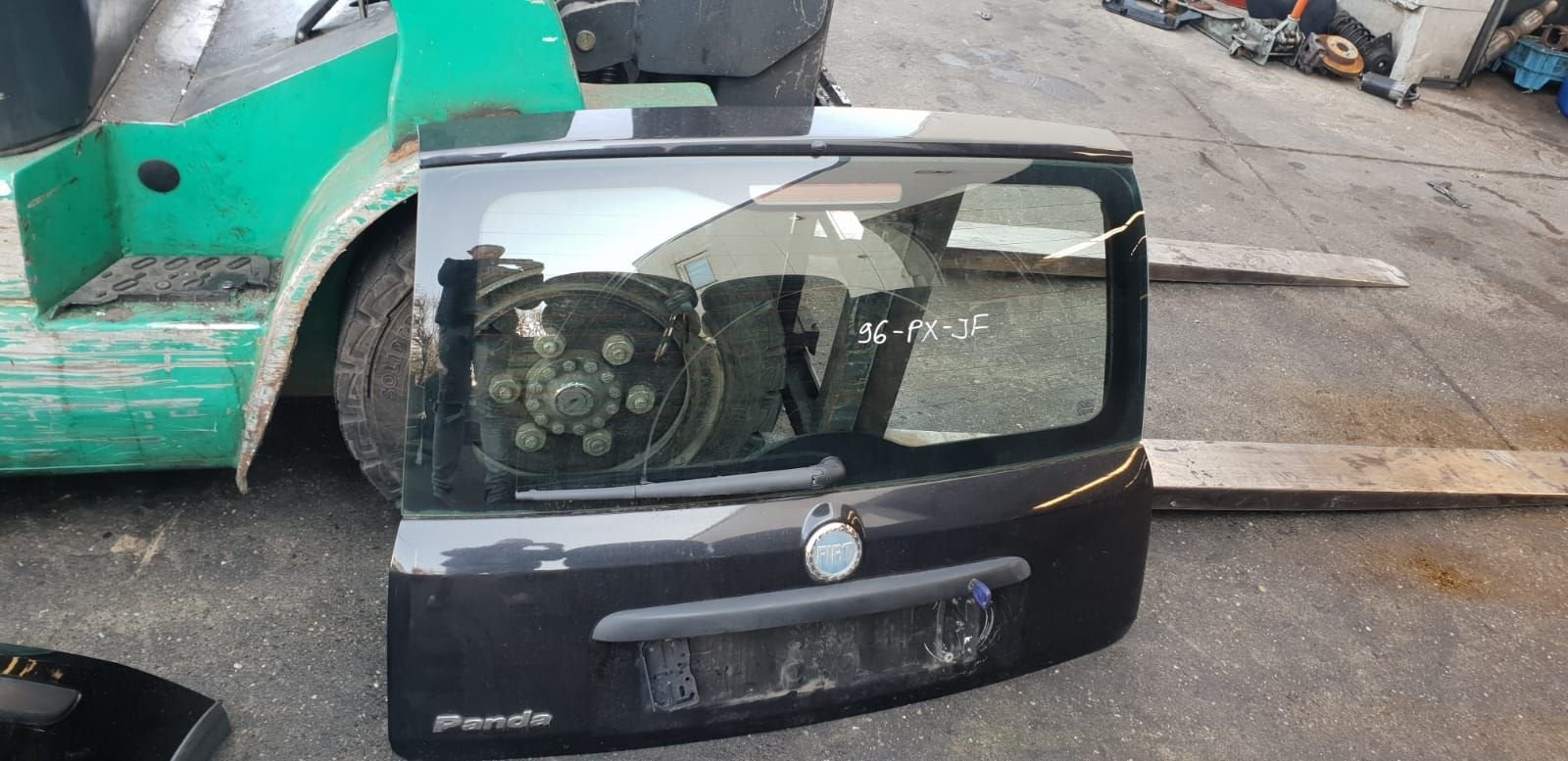 FIAT PANDA ACHTERKLEP MET KLEURCODE BJ 2004 TOT 2008, Gebruikt, -, Ophalen of Verzenden, Achter