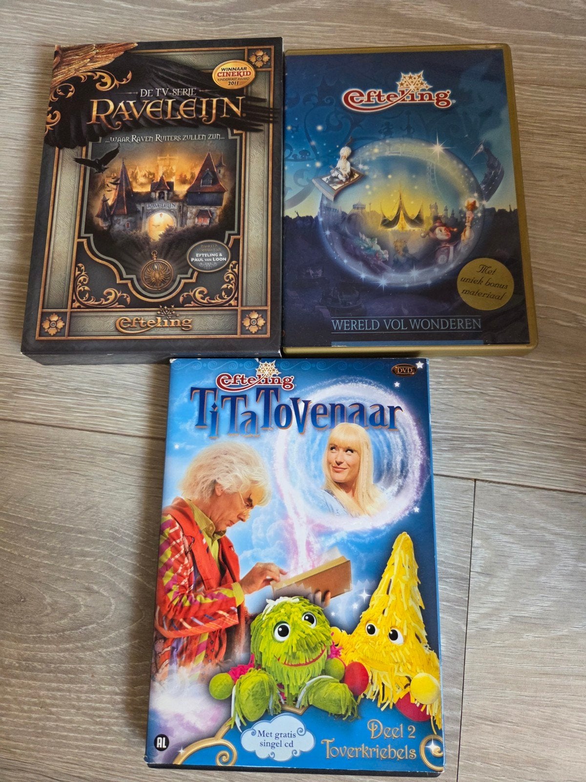 3x dvd Efteling oa Raveleijn, Alle leeftijden, Ophalen of Verzenden, Zo goed als nieuw