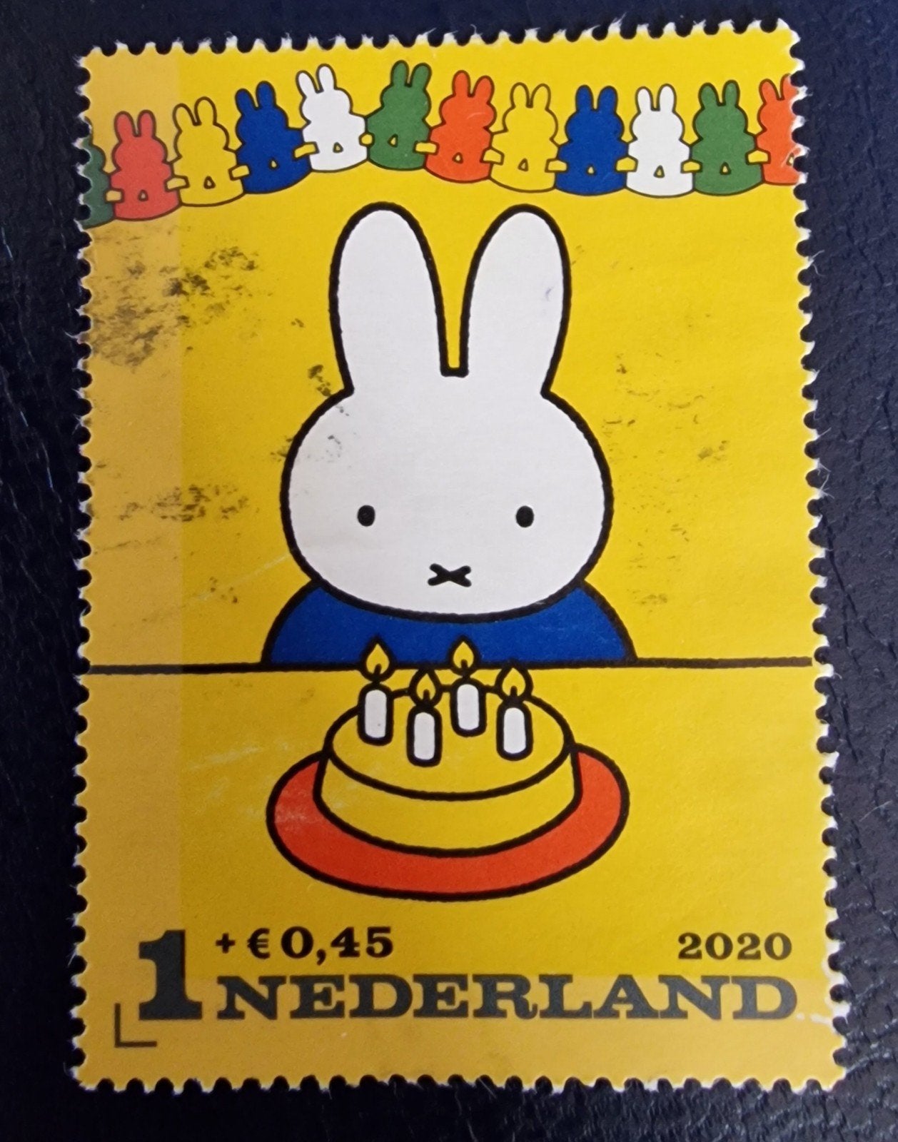 kv728 kinderzegel Nijntje is jarig jaar 2020, Ophalen of Verzenden, Na 1940, Gestempeld