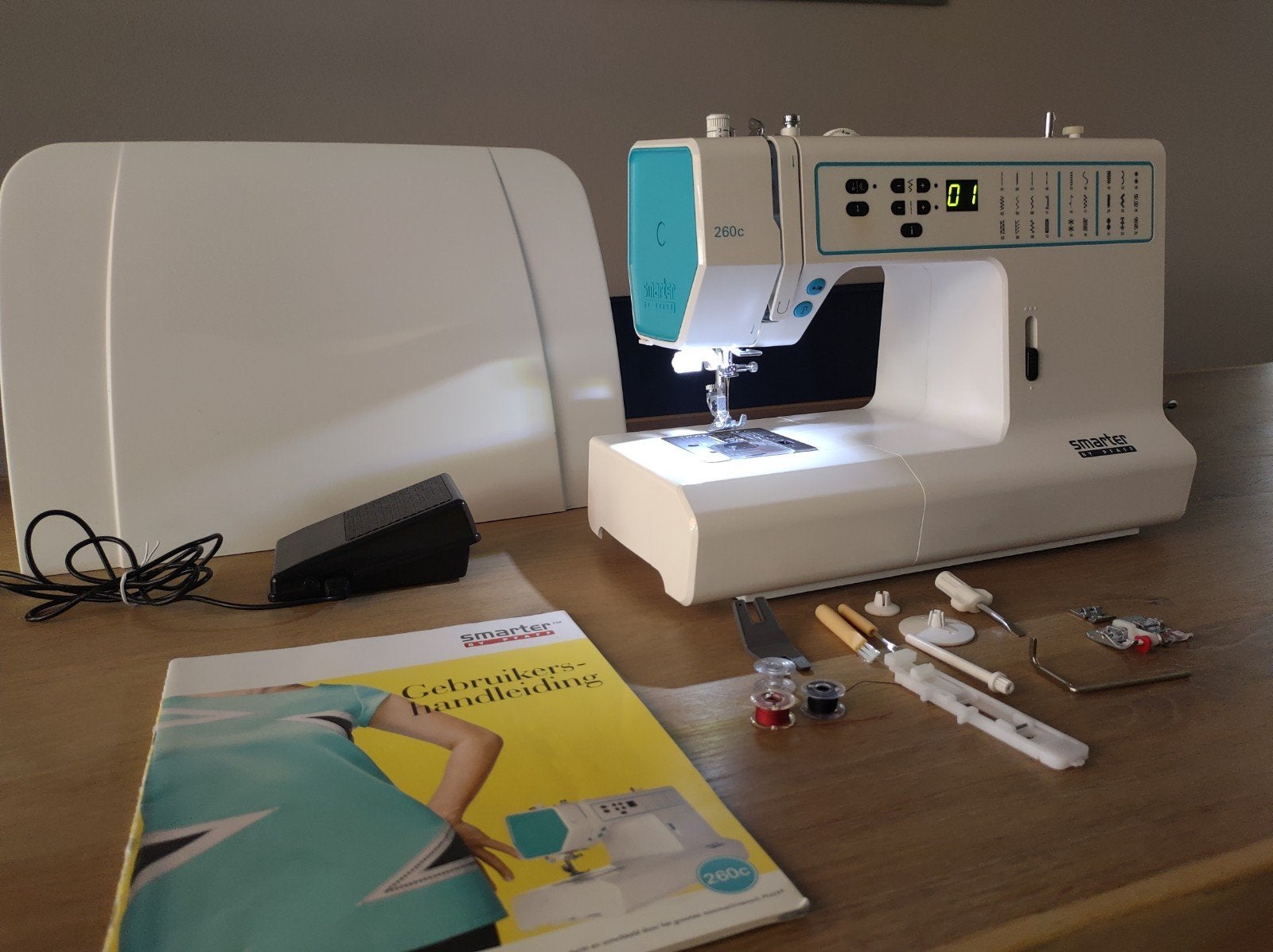 Pfaff Smarter 260C, Ophalen, Zo goed als nieuw, Naaimachine, Pfaff