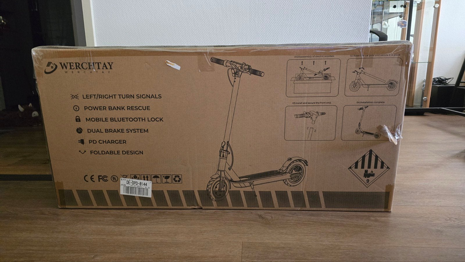 Nieuwe WERCHYTAY L85 Elektrische Step - 350W Motor, Fietsen en Brommers, Ophalen, Nieuw, Elektrische step (E-scooter), WERCHTAY