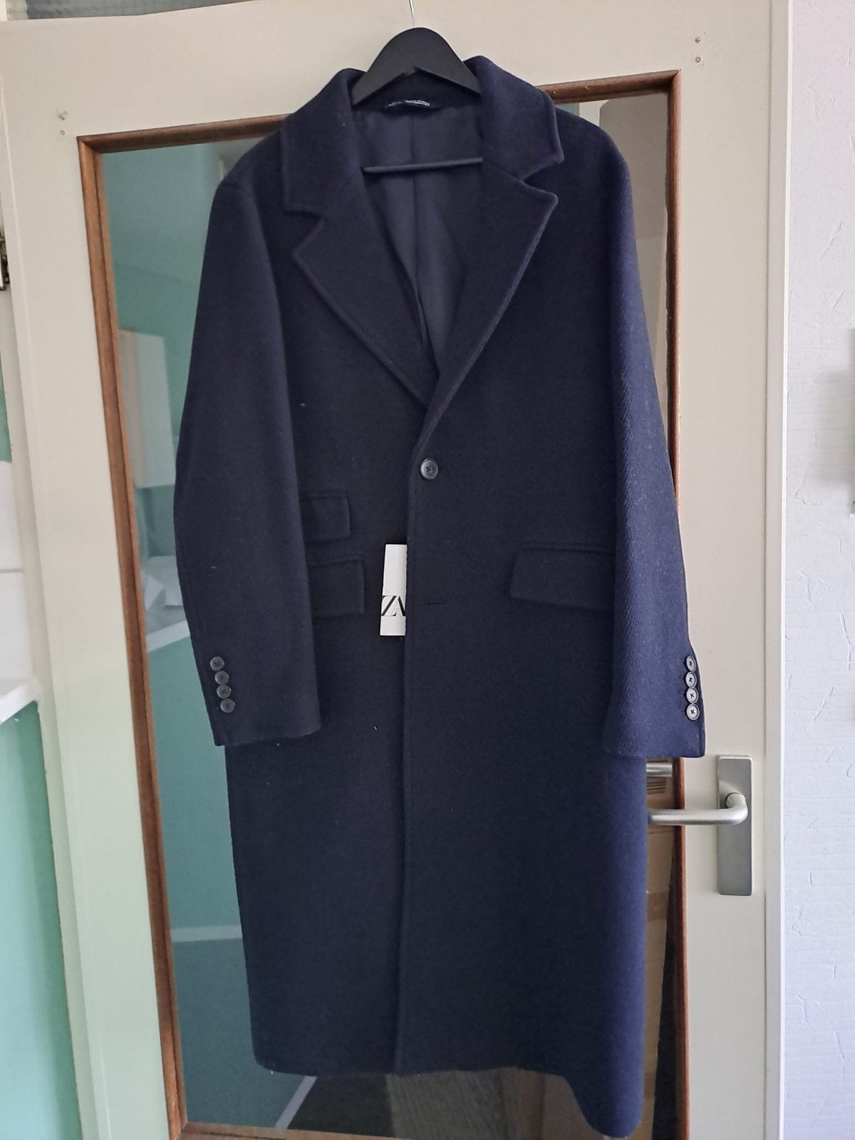 Zara heren wollen jas - Nieuw met kaartje, Ophalen, Nieuw, Maat 48/50 (M), Blauw