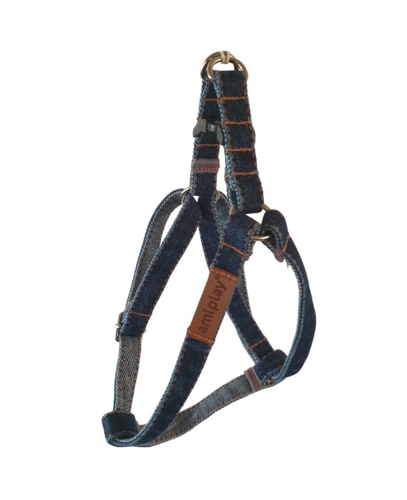 AmiPlay Prestige Harnas Denim Navy L Borst 40-75 cm KOOPJE!, Dieren en Toebehoren, Honden-accessoires, AmiPlay, Ophalen of Verzenden