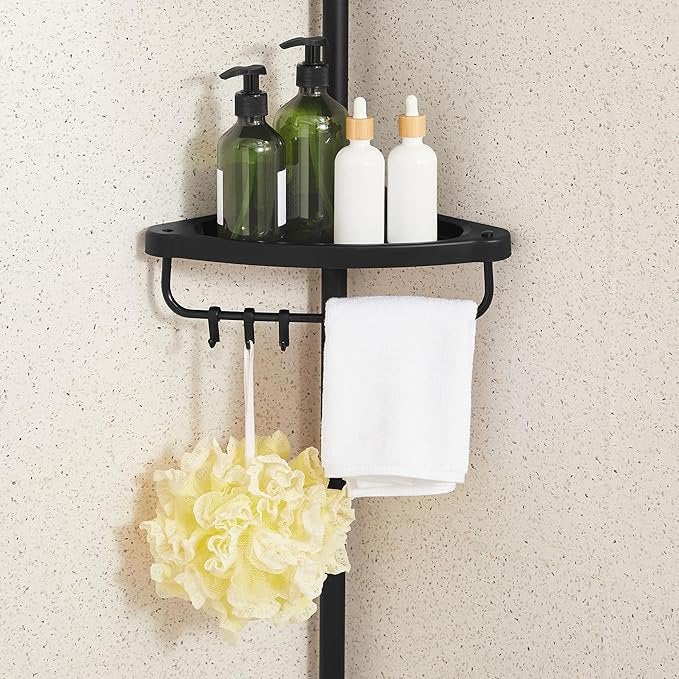 Douche hoekrek zwart, Huis en Inrichting, Ophalen of Verzenden, Nieuw, Zwart