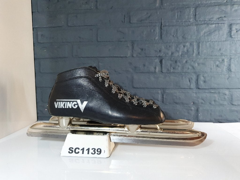 Viking Junior Tournoren Lage Laag Noren Leder Zwart Maat 37, Viking, Verzenden, Zo goed als nieuw, Noren