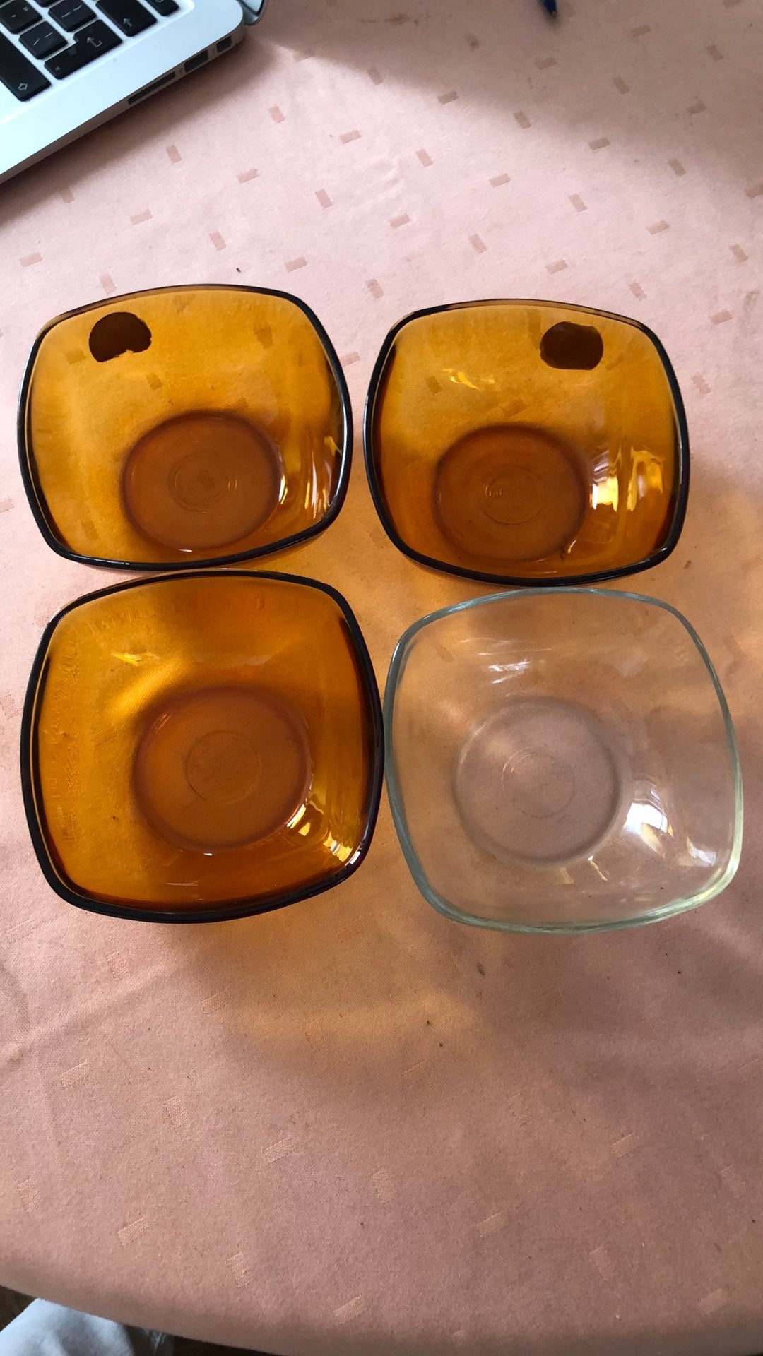 Duralex schaaltjes vintage, Ophalen of Verzenden, Zo goed als nieuw, Rond, Glas