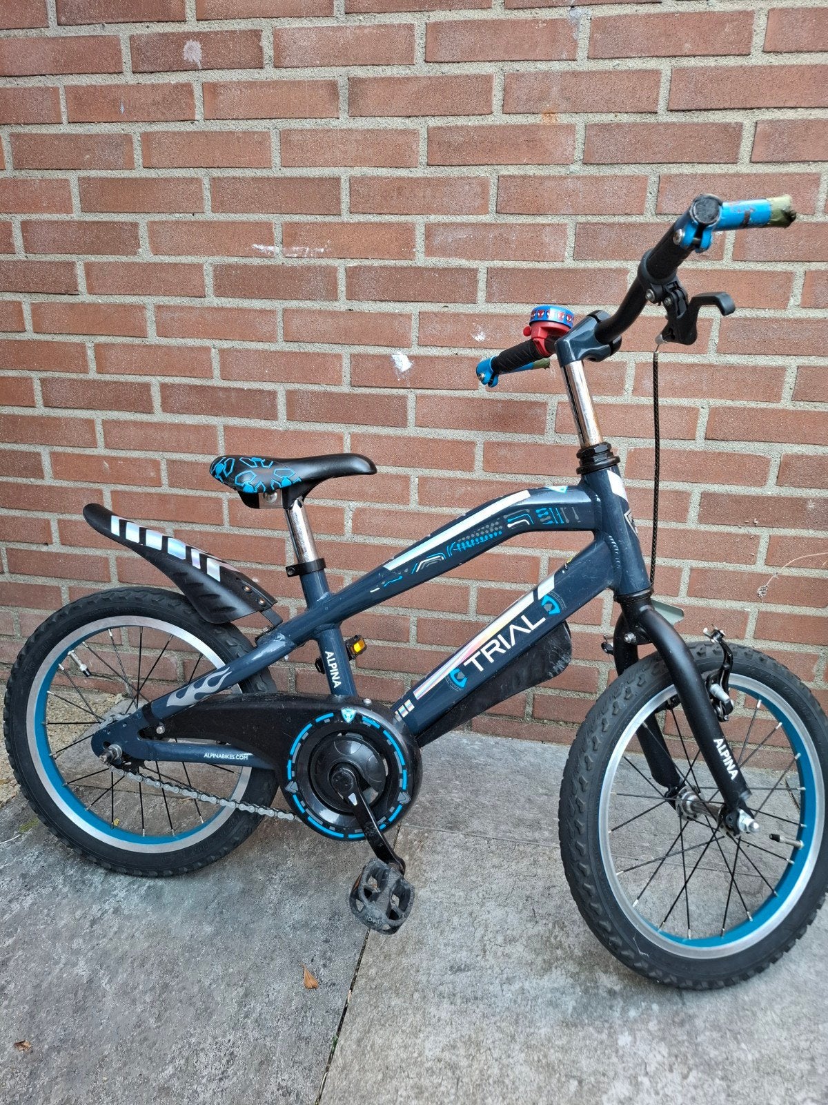 Kinderfiets 16 inch - Alpina Trial, Ophalen, Terugtraprem, Alpina, 16 tot 20 inch