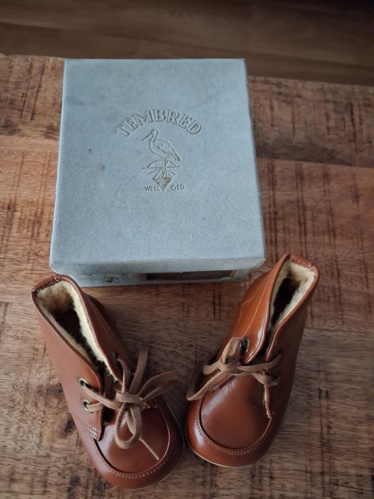 Vintage babyschoentjes 1958, ongedragen, maat 21, Ophalen of Verzenden