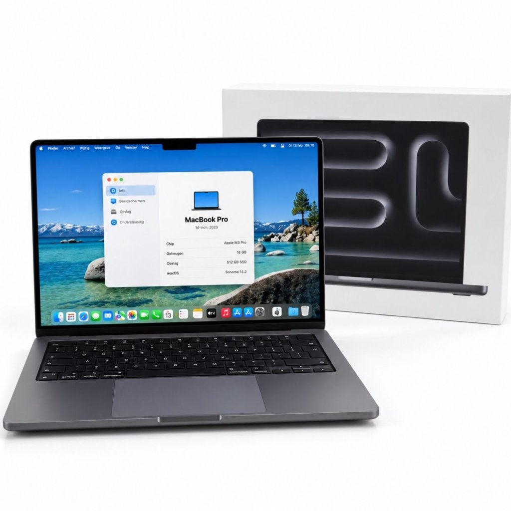 MacBook Pro 14-Inch 2023 M3 Pro 18GB - 512GB | Nette Staat, Apple, Zo goed als nieuw, Support@apple.com, One Apple Park Way
Cupertino, CA 95014
United States