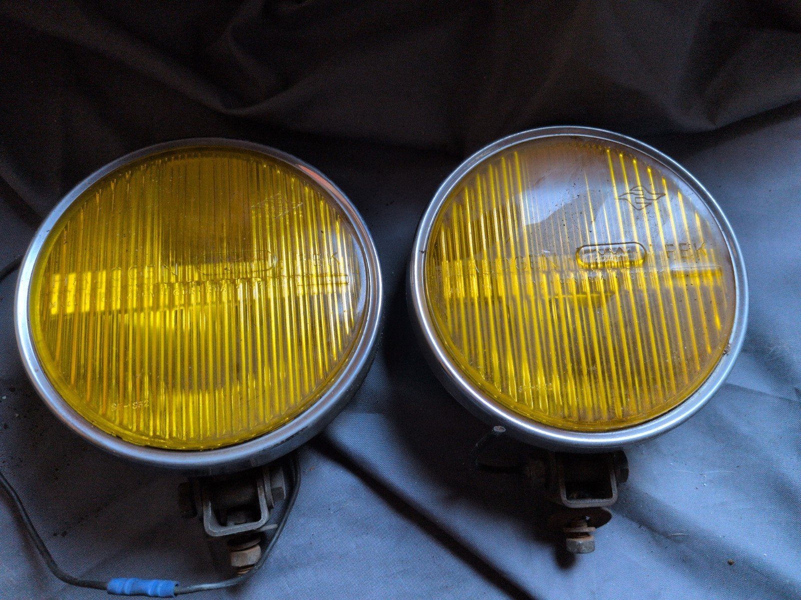 Gele verstralers chroom voor oldtimer - Made in Germany, Auto-onderdelen, Ophalen of Verzenden