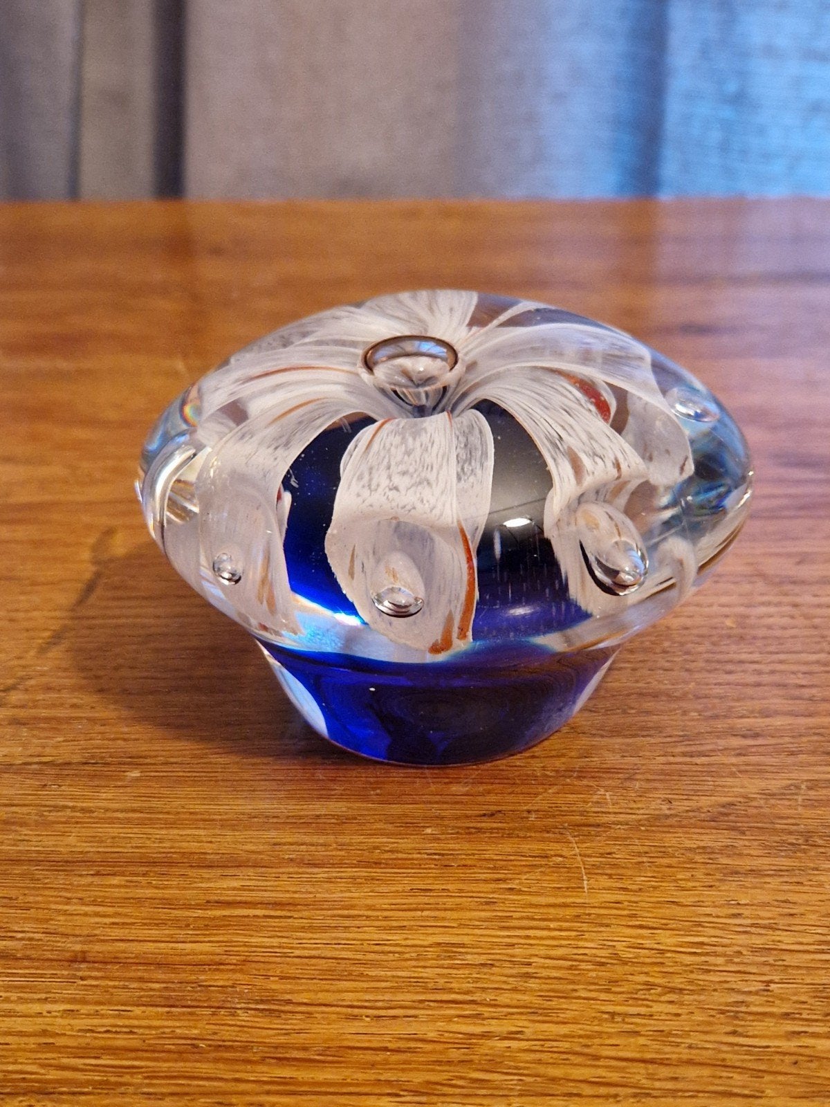 Vintage Art Glass paperweight, 10 X 10 X 7 cm, Ophalen of Verzenden