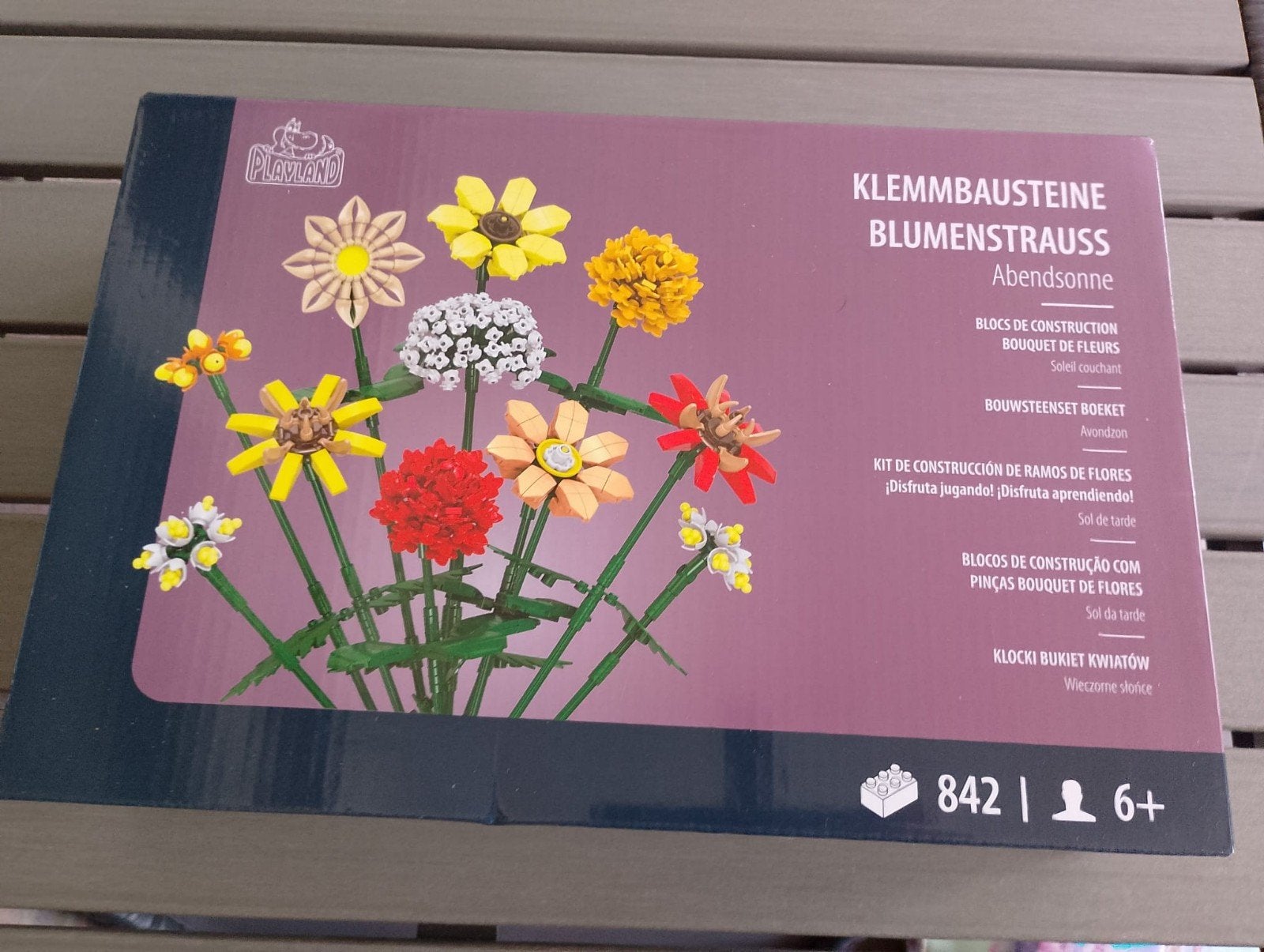 Nieuw in doos knutsel bouwsteen set boeket avondzon, Hobby en Vrije tijd, Knutselen, Ophalen, Nieuw