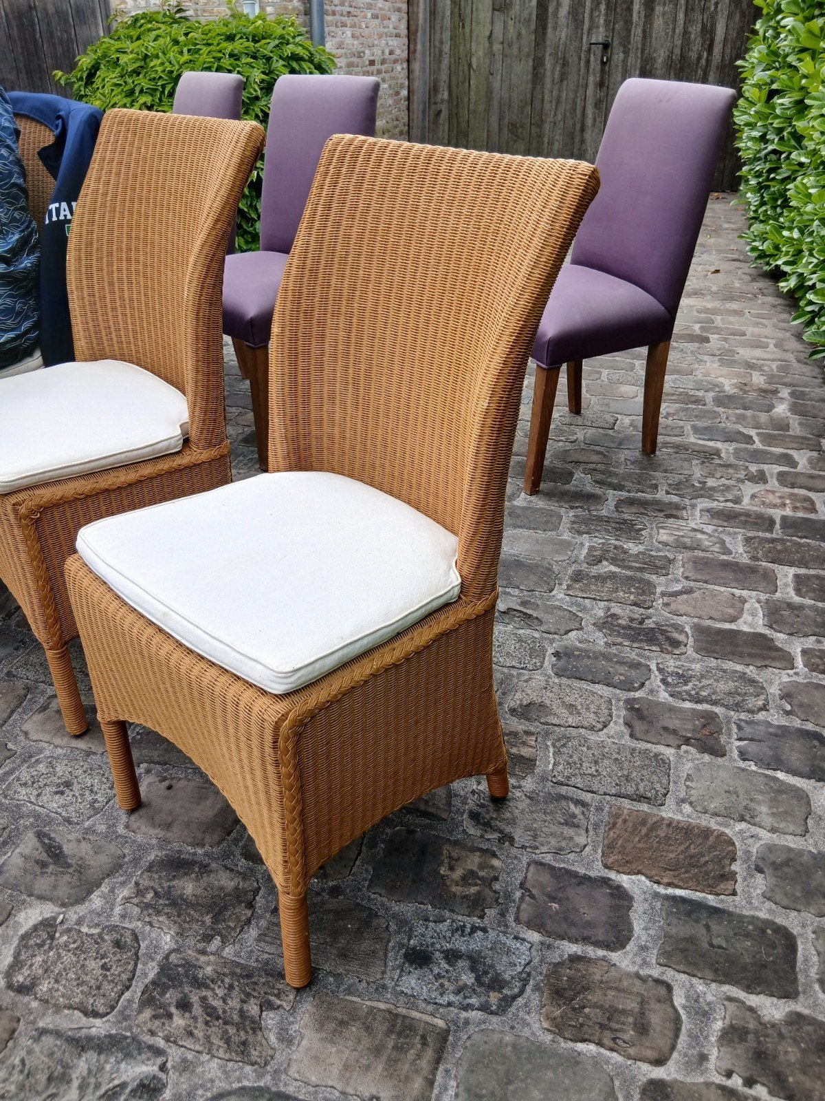 4 stoelen Loom, Ophalen of Verzenden, Gebruikt, Bruin