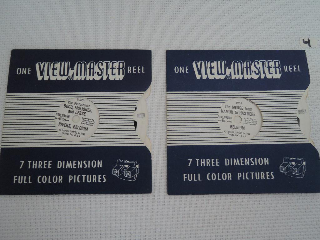 Twee viewmaster schijfjes van Belgie, Ophalen of Verzenden, Zo goed als nieuw