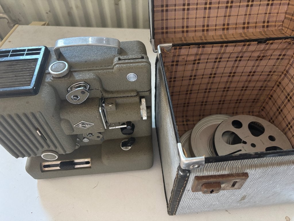 Vintage filmapparatuur, Verzamelen, Fotografica en Filmapparatuur, Projector, 1940 tot 1960, Ophalen of Verzenden