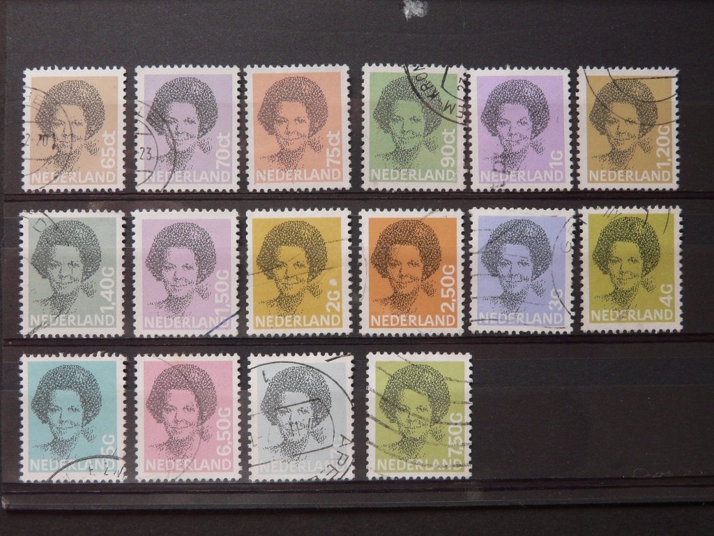 Nederland NVPH 1237 – 1252 Gestempeld, Postzegels en Munten, Ophalen of Verzenden, Na 1940, Gestempeld