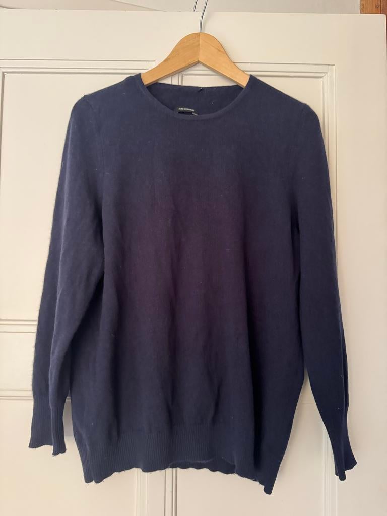 Pure Cashmere donkerblauwe kasjmier trui maat 40/42, Kleding | Dames, Ophalen of Verzenden, Zo goed als nieuw, Maat 38/40 (M)