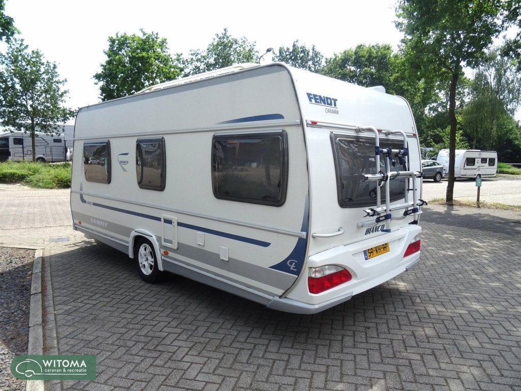 Fendt Bianco 465 TG Enkelbedden, Caravans en Kamperen, Caravans, Kachel, Rondzit, Bedrijf, Overige typen