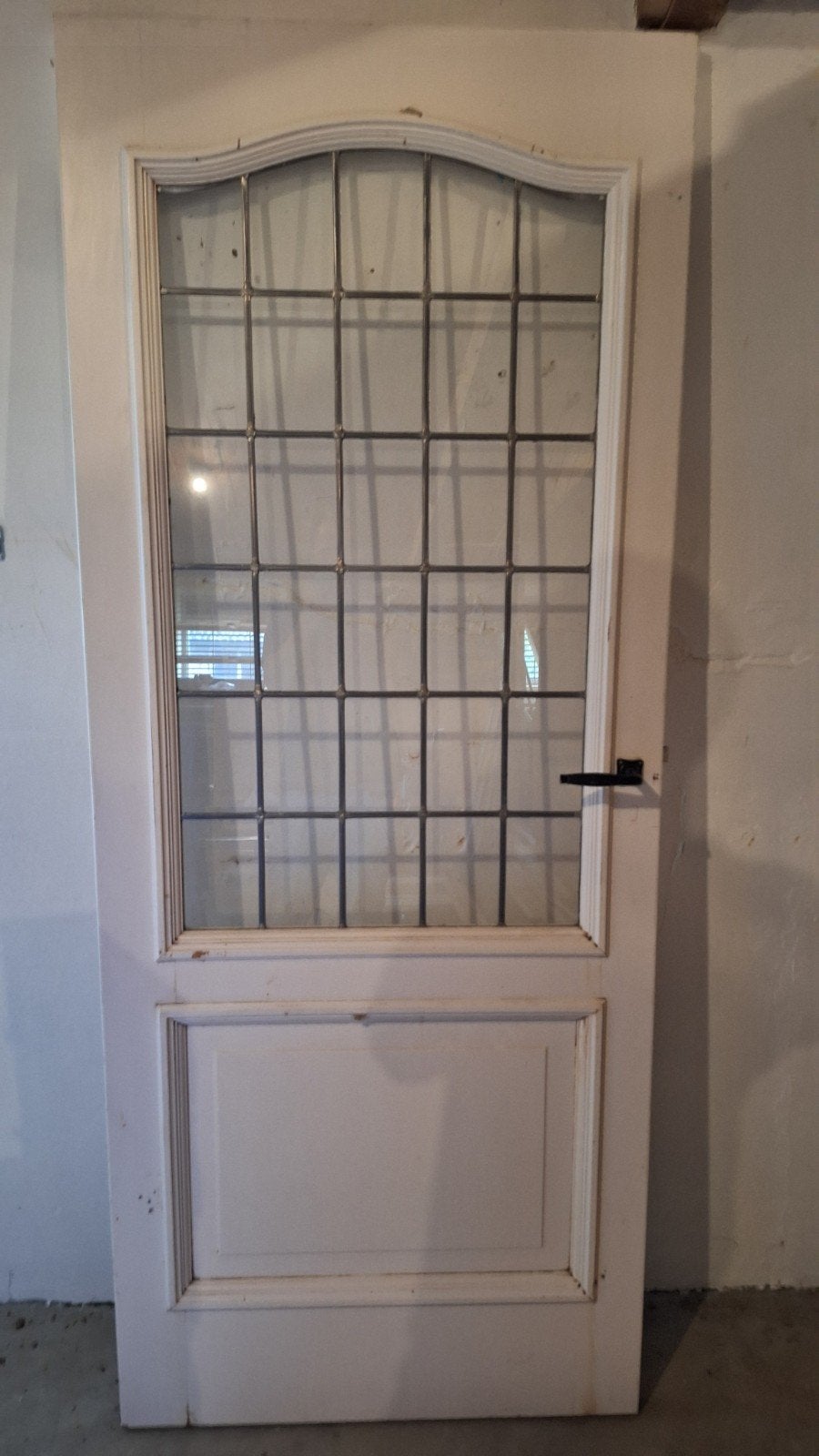 2x Glas in lood binnendeuren €75/st, Doe-het-zelf en Verbouw, Deuren en Horren, Ophalen, Gebruikt, 80 tot 100 cm, Binnendeur
