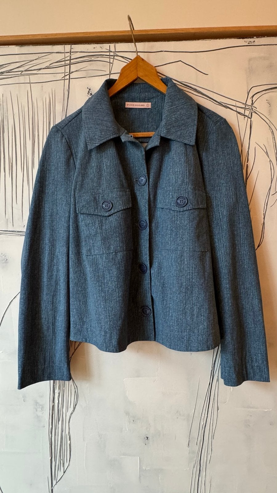 Studio Anneloes Claire Jeans Jasje NIEUW Maat L, Kleding | Dames, Ophalen of Verzenden, Zo goed als nieuw, Maat 42/44 (L), Blauw