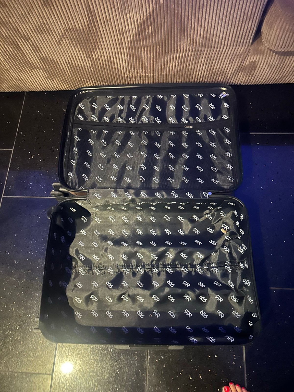 Royalty Rolls Koffer - Goudkleurig, Zo goed als nieuw, 50 tot 60 cm, Hard kunststof, Slot, Ophalen of Verzenden