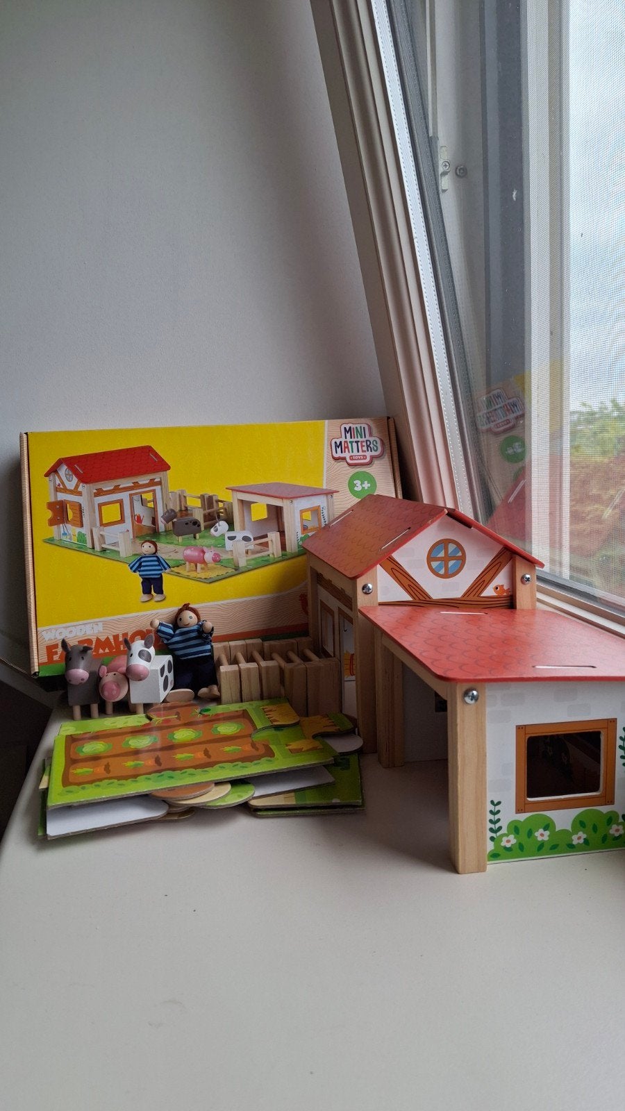 Houten Boerderij Speelset - Mini Matters, Kinderen en Baby's, Ophalen of Verzenden, Zo goed als nieuw, Overige typen