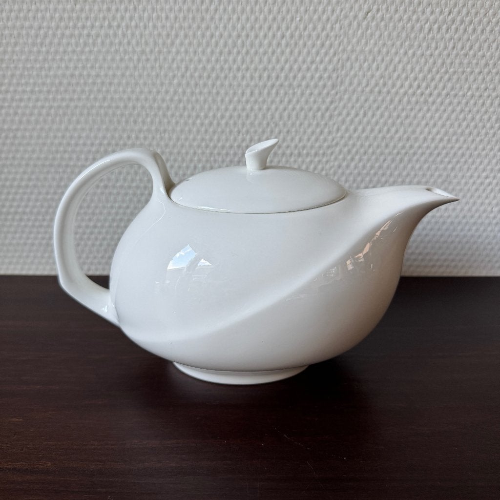 Zeldzame Wedgwood Solar Theepot, Theekan, Wit Porselein, Ophalen of Verzenden, Zo goed als nieuw, Porselein, Overige typen
