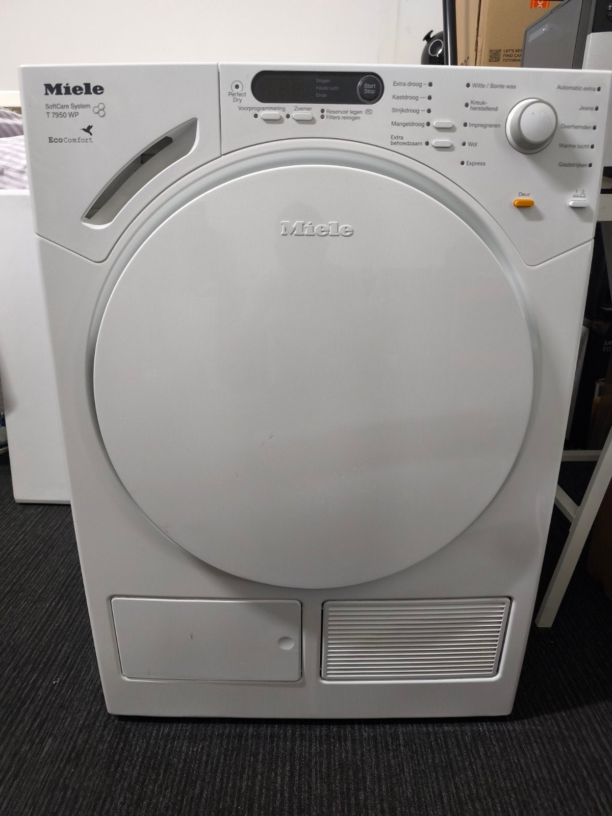 Miele T 7950 WP EcoComfort Warmtepompdroger, 6 tot 8 kg, Gebruikt, Ophalen of Verzenden, Voorlader