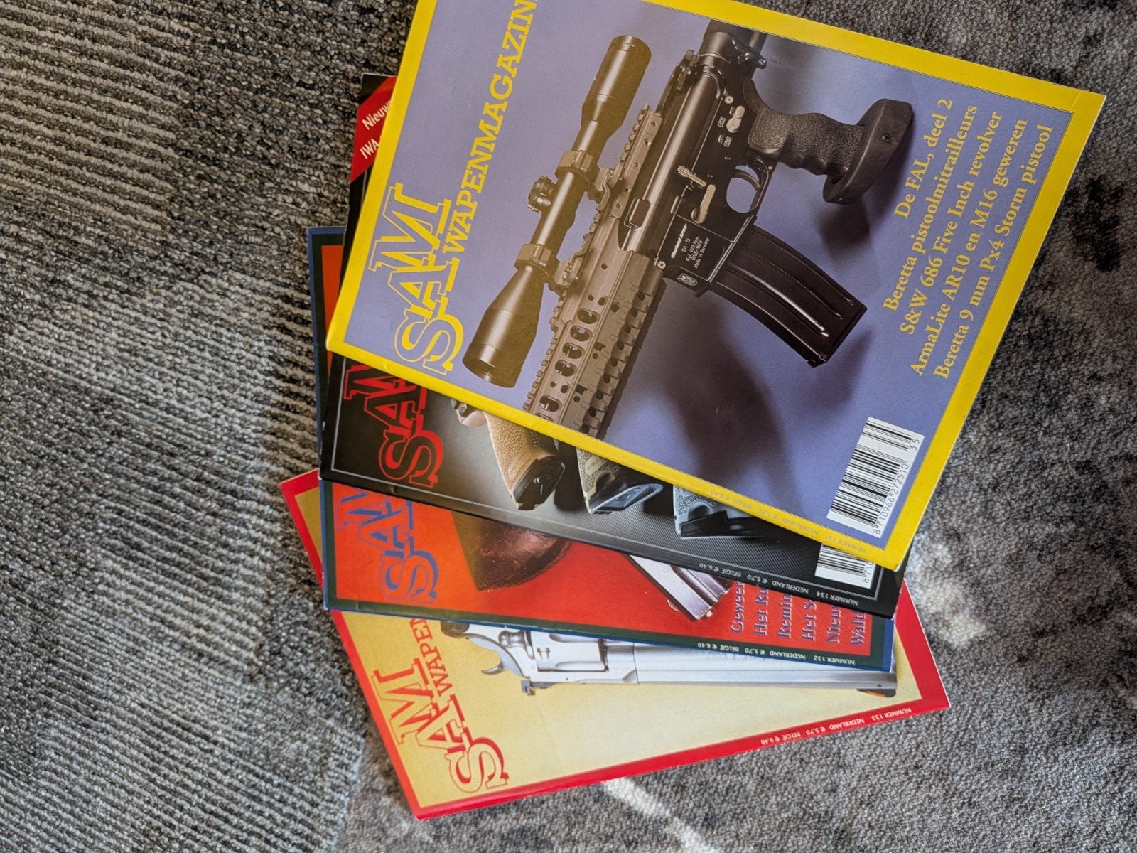 SAM Wapenmagazine nummers 132, 133, 134, 135 (4 stuks), Ophalen, 1980 tot heden, Nederland, Tijdschrift