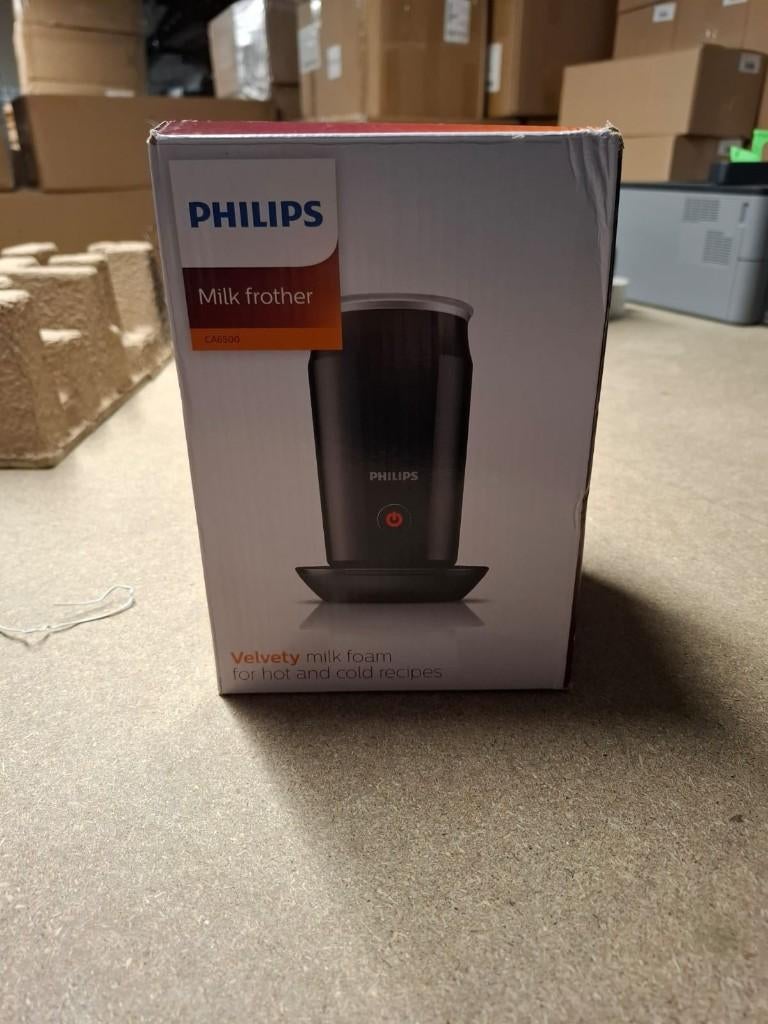 Philips Melkopschuimer - CA6500/63 - Zwart - 500 W | DC10013, Info@philips.com, Ophalen of Verzenden, Zo goed als nieuw, Philips Consumer Lifestyle B.V.