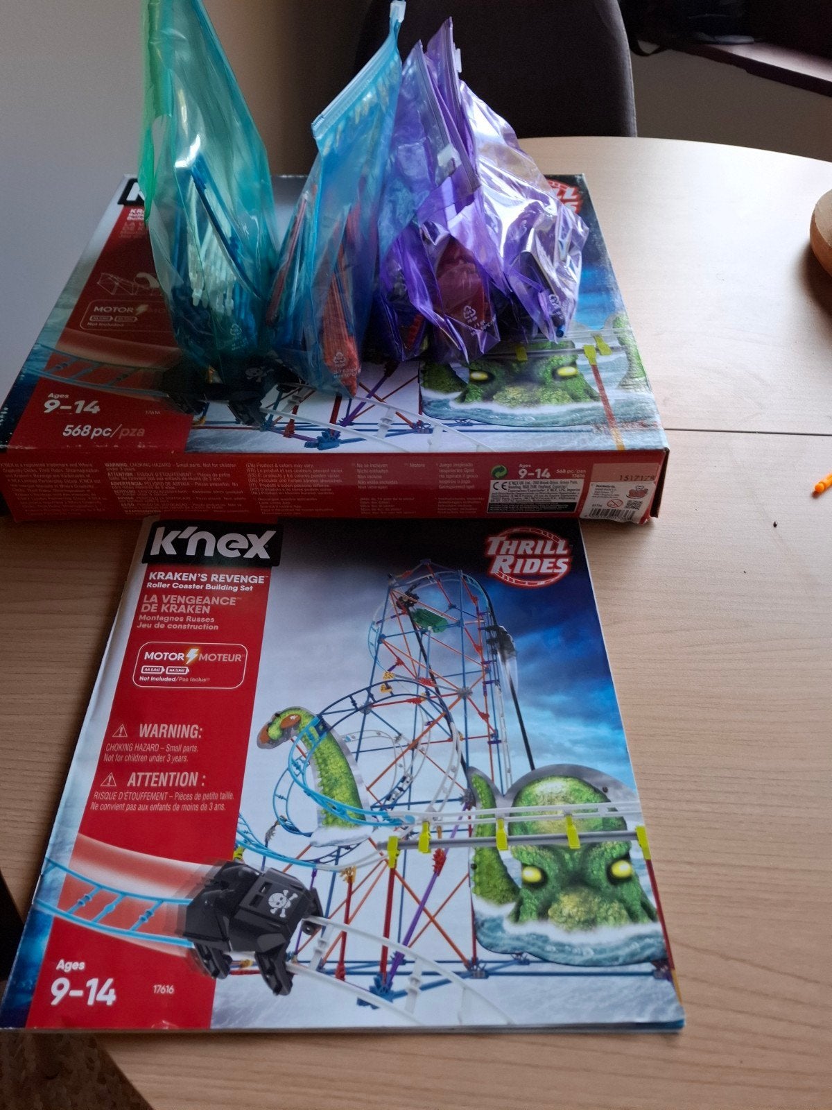 K'nex Thrill Rides Kraken's Revenge Achtbaan, Ophalen, Gebruikt, K'nex