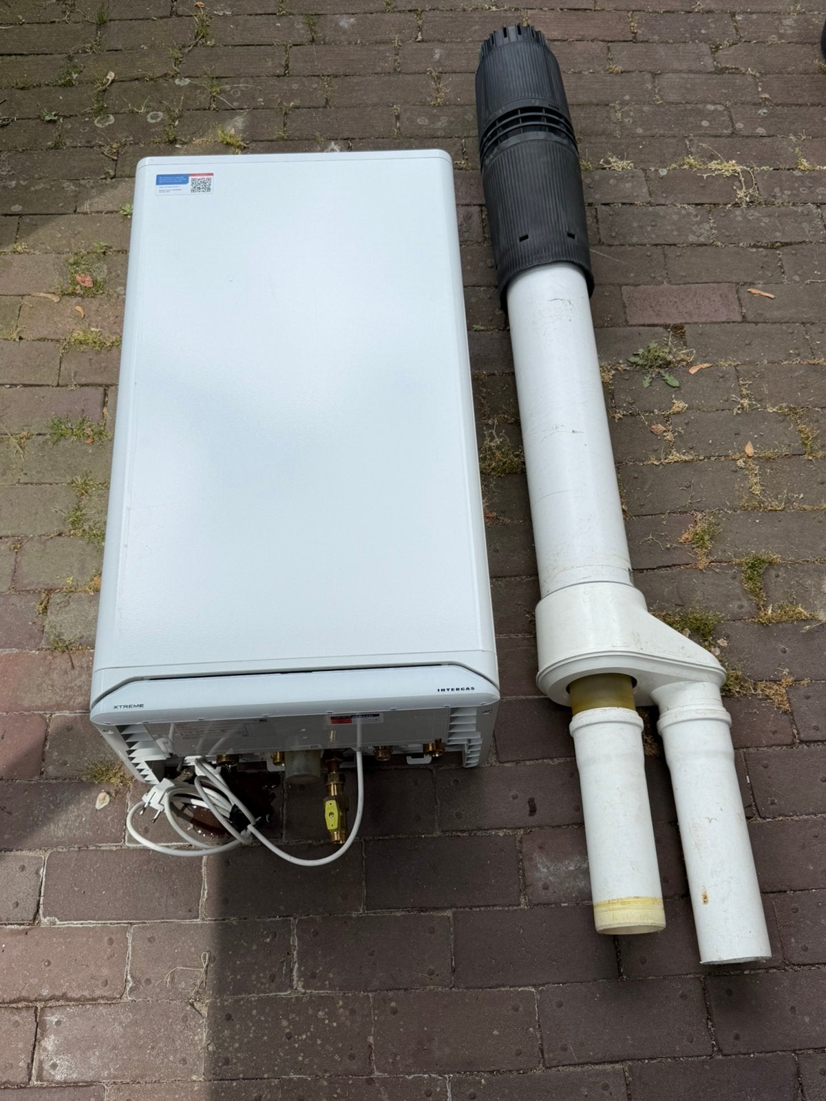 Intergas extreme 36 4 jaar oud  met doorvoer, 30 tot 80 cm, Cv-ketel of Combi-ketel, Minder dan 60 cm, Ophalen of Verzenden