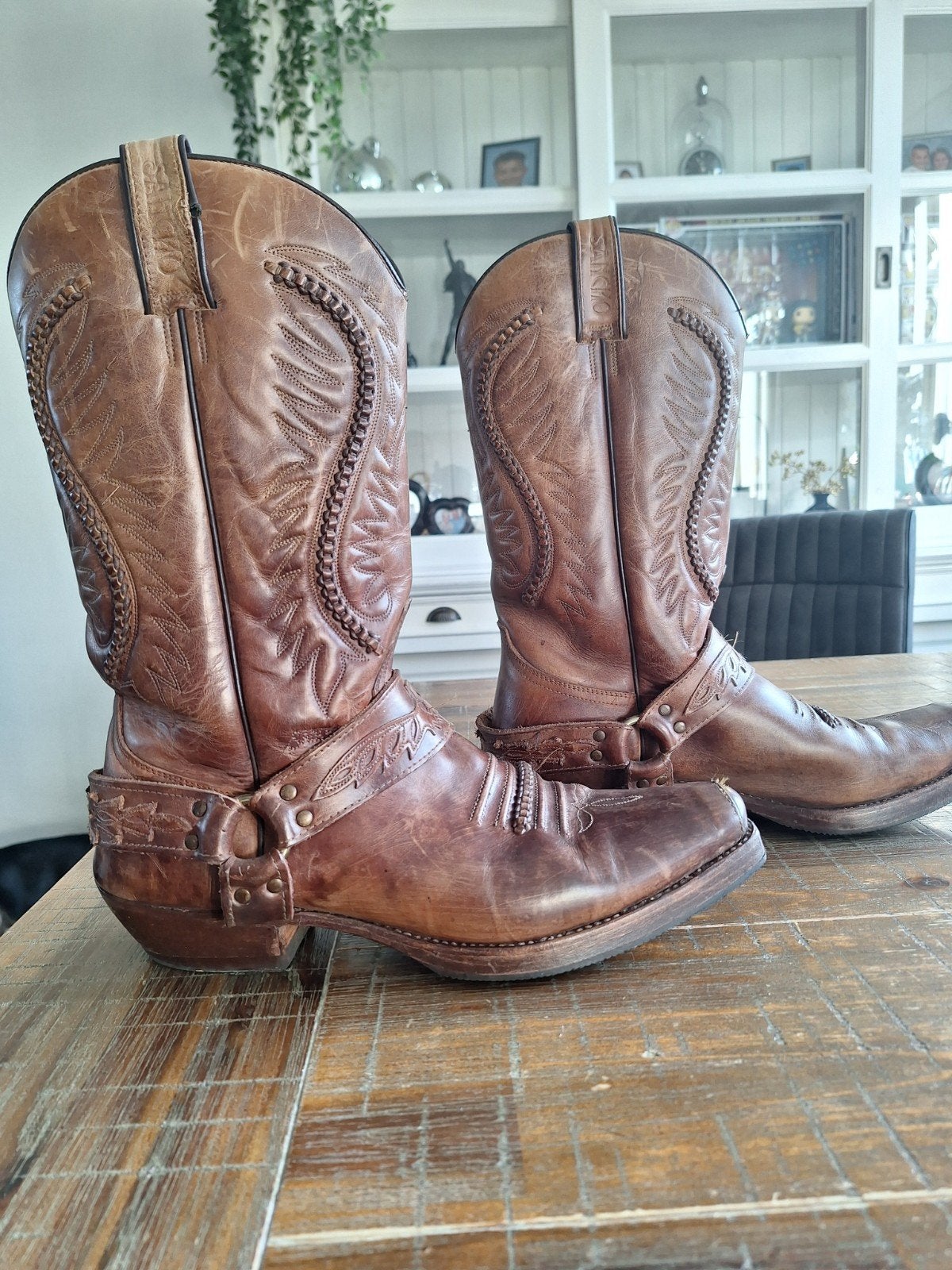 Sancho Boots maat 47/48 - Gebruikt maar nog prima, Kleding | Heren, Sancho, Bruin, Boots, Ophalen of Verzenden