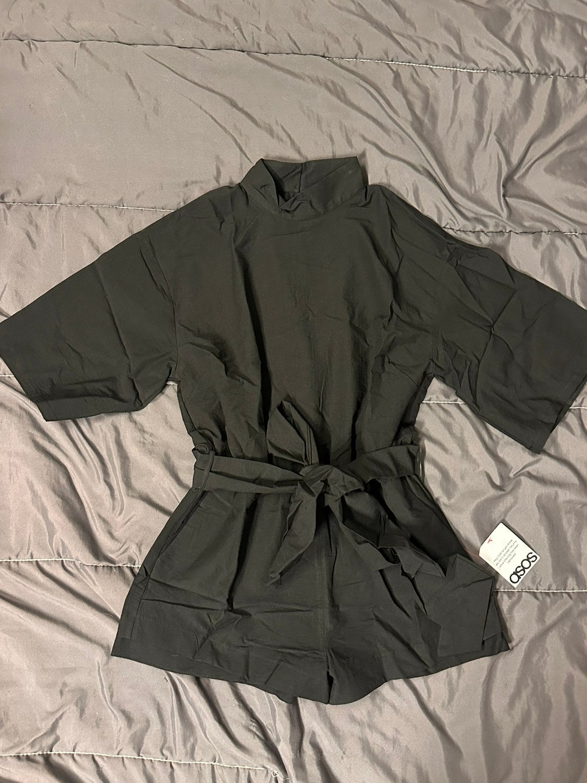 Asos Design playsuit jumpsuit, Ophalen of Verzenden, Zo goed als nieuw, Maat 38/40 (M), Zwart