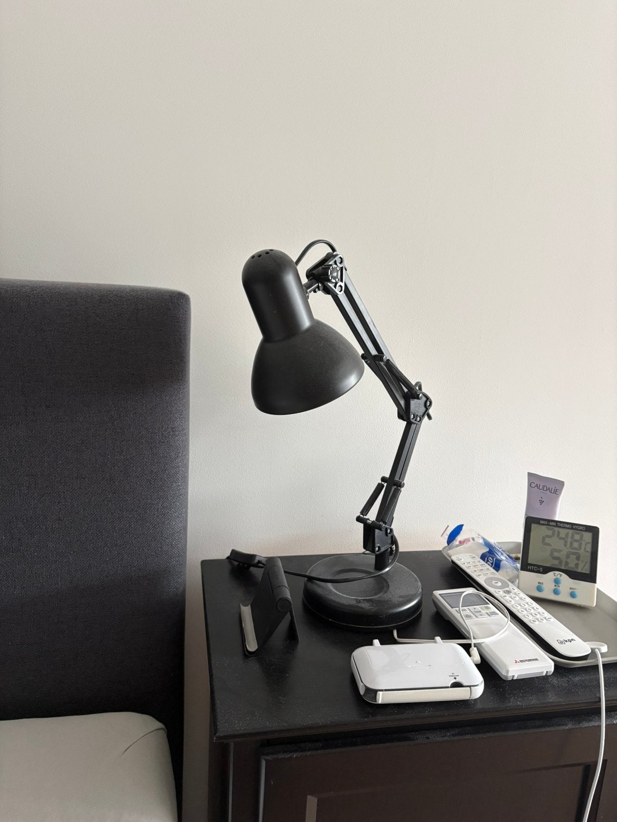 Nachtlamp bureaulamp Leitmotiv zwart, Zwart, Ophalen of Verzenden, Zo goed als nieuw, Bureaulamp