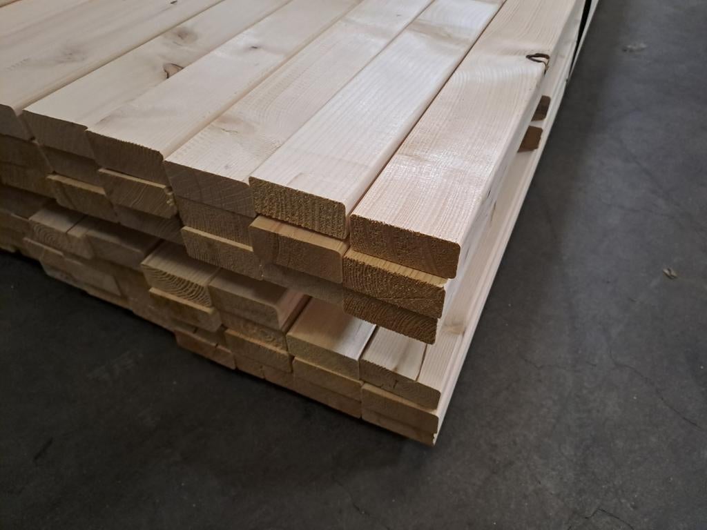 A kwaliteit vurenhout balk SLS 38x89mm geschaafd, Doe-het-zelf en Verbouw, Hout en Planken, Ophalen, Nieuw, Balk, Vuren