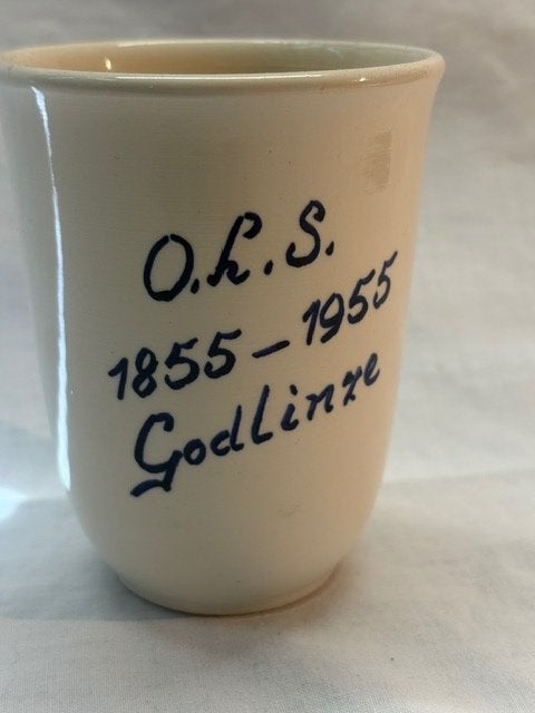O.L.S. Godlinze, beker 1855 - 1955, Ophalen of Verzenden