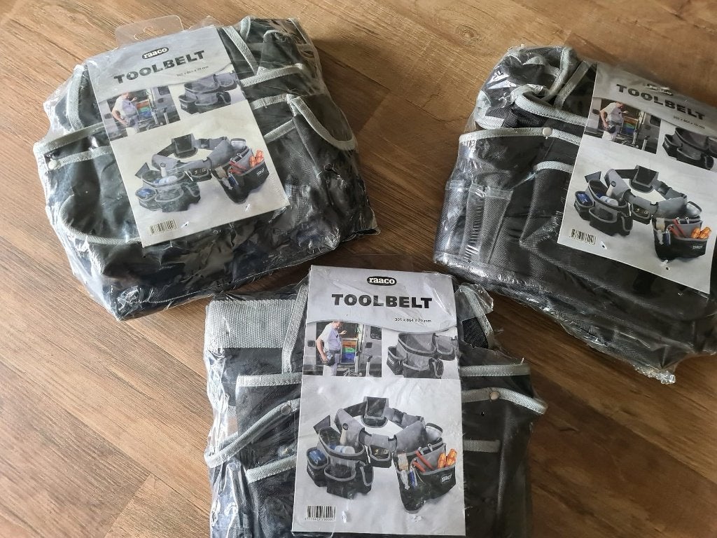 3 nieuwe Raaco gereedschapsgordels, Doe-het-zelf en Verbouw, Ophalen of Verzenden, Nieuw