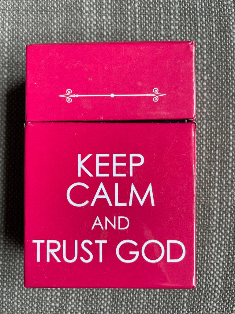 Keep Calm and Trust God - Inspirerende Kaartjes, Hobby en Vrije tijd, Gezelschapsspellen | Kaartspellen, Ophalen of Verzenden