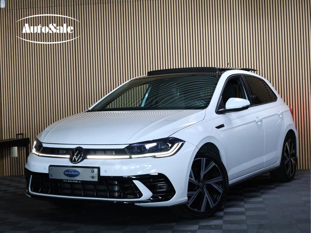 Volkswagen Polo 1.0 TSI R-Line Business AVM DSG CARPLAY ACC, Stof, Gebruikt, Euro 6, Wit