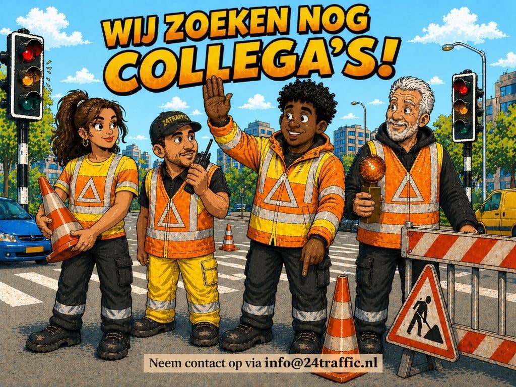 Verkeersregelaars gezocht, Starter, Overige niveaus, Variabele uren, Geschikt als bijbaan