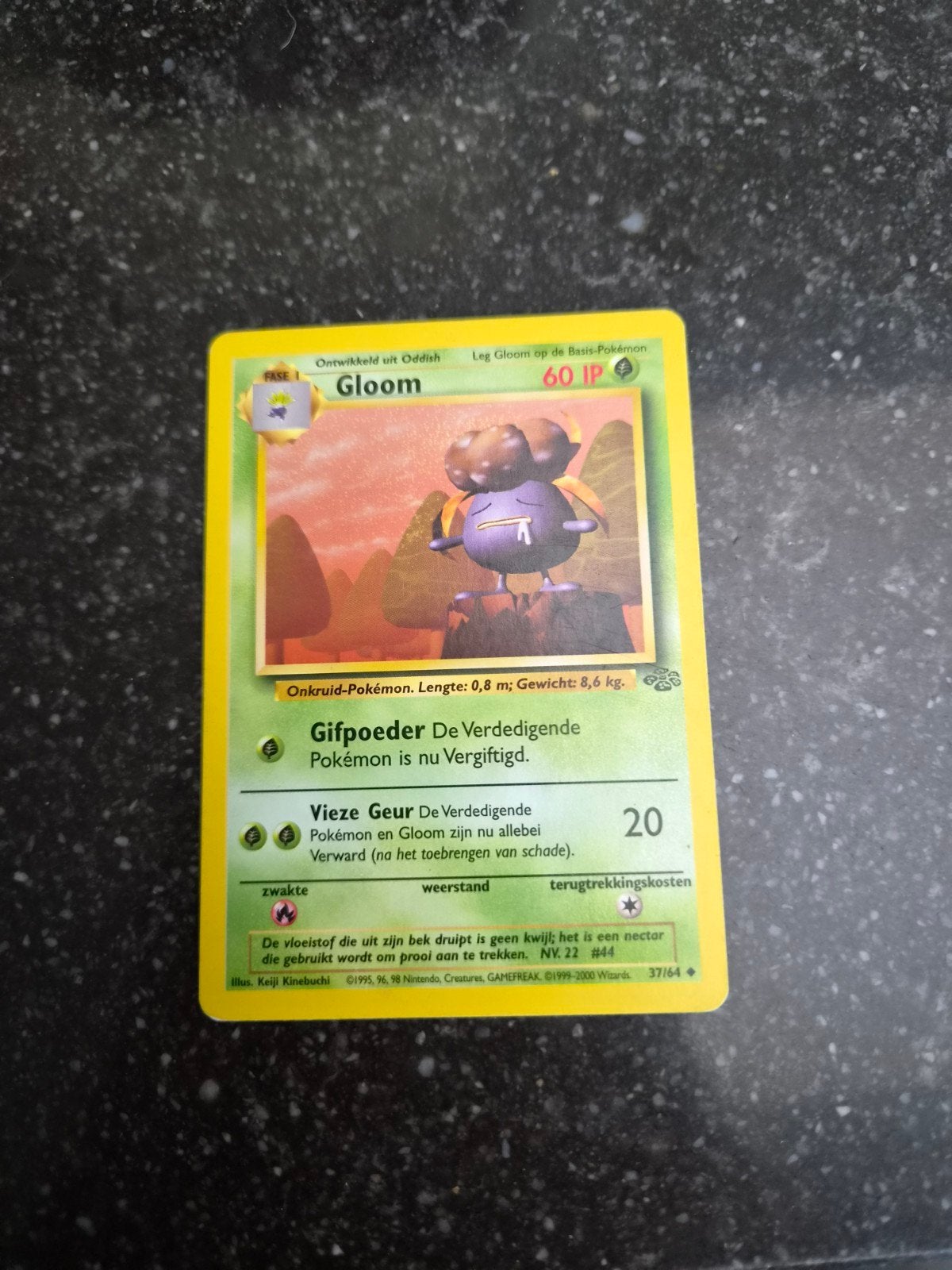Pokemon kaart Gloom (Nederlands), Ophalen of Verzenden, Gebruikt, Losse kaart