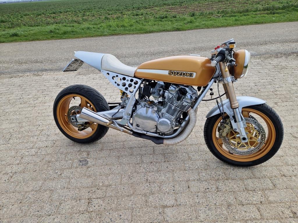 Custom Suzuki GS1000 1978  professioneel gebouwd., Motoren, Motoren | Suzuki, Particulier, meer dan 35 kW, 4 cilinders, Motorrijbewijs A