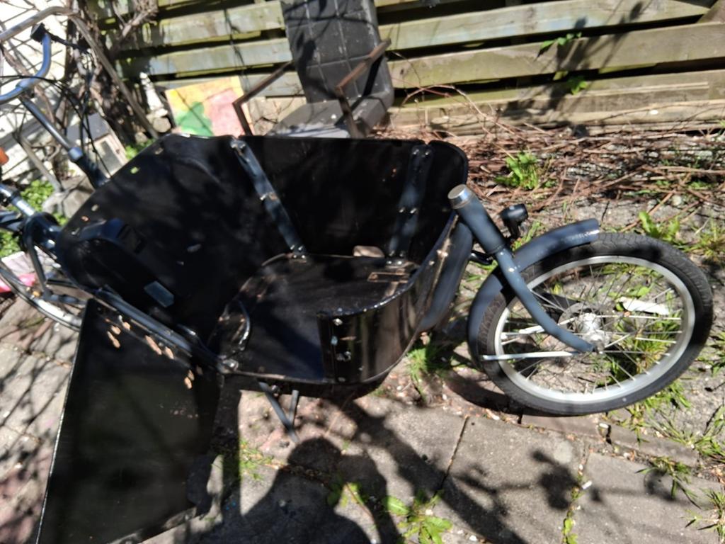 Bakfiets voor hond met deurtje-nieuwe MIDDEN MOTOR & ACCCU, Gebruikt, Goederen, Elektrisch, Trommelrem